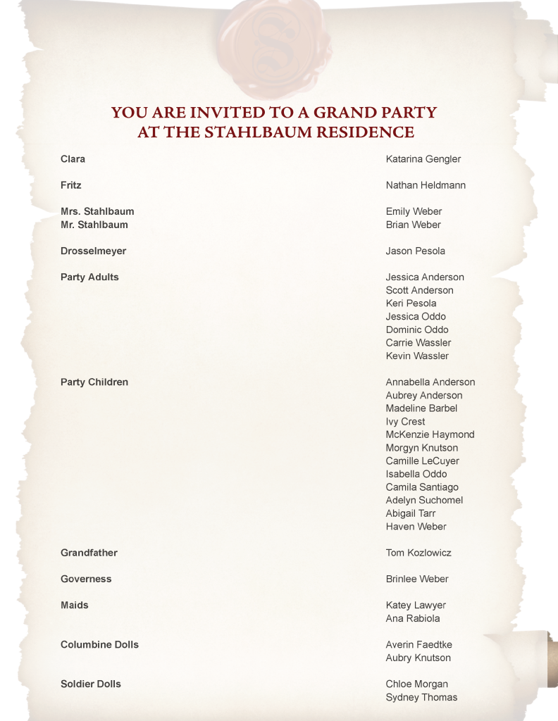 Nutcracker Cast YPAC